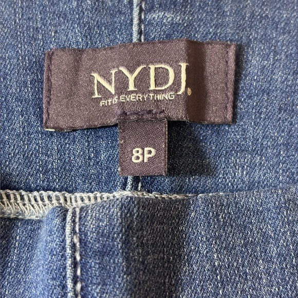 NYDJ Lift Tuck Cropped Jeans Cool Embrace Pull On Stretch Straight Leg Capri 8P - Picture 8 of 15